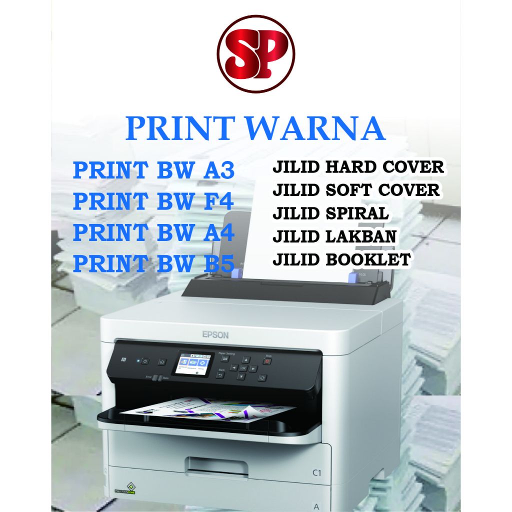 PRINT DOKUMEN A4 PROPOSAL SKRIPSI MAKALAH WARNA