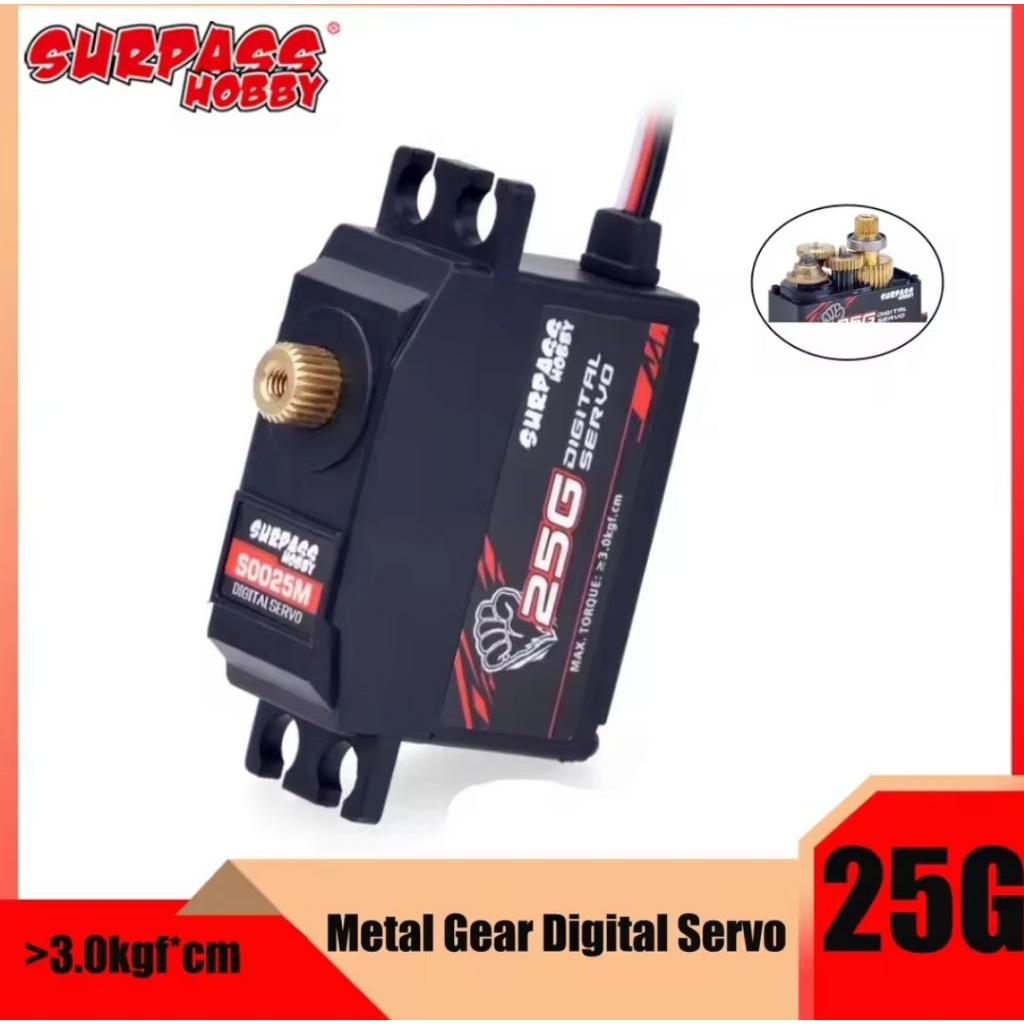 Servo Surpass Hobby 25g Metal Gear For MN86KS MN86 WPL C34 Rc MN WPL
