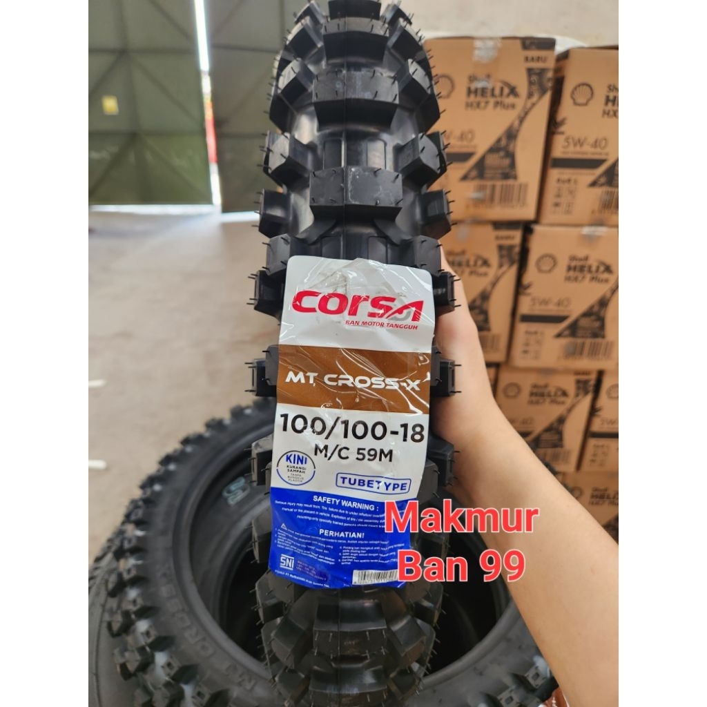 Ban Luar Corsa 100/100-18 MT Cross X Tubetype