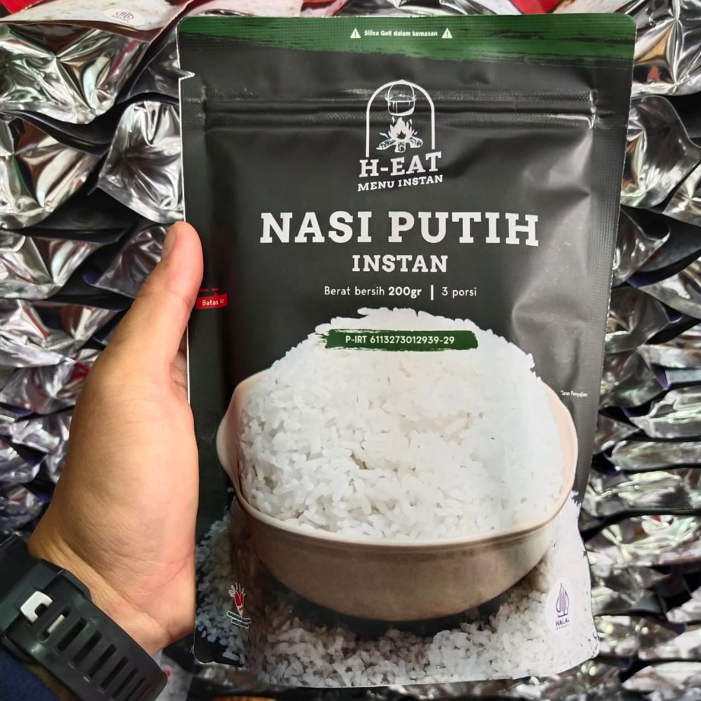 H-Eat Nasi Putih Instan 3 Porsi