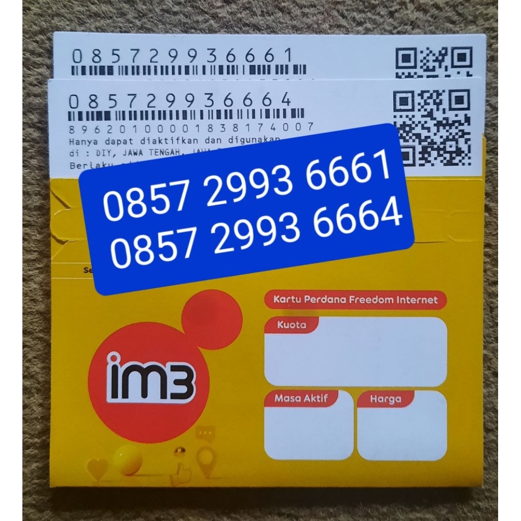 Nomer indosat cantik