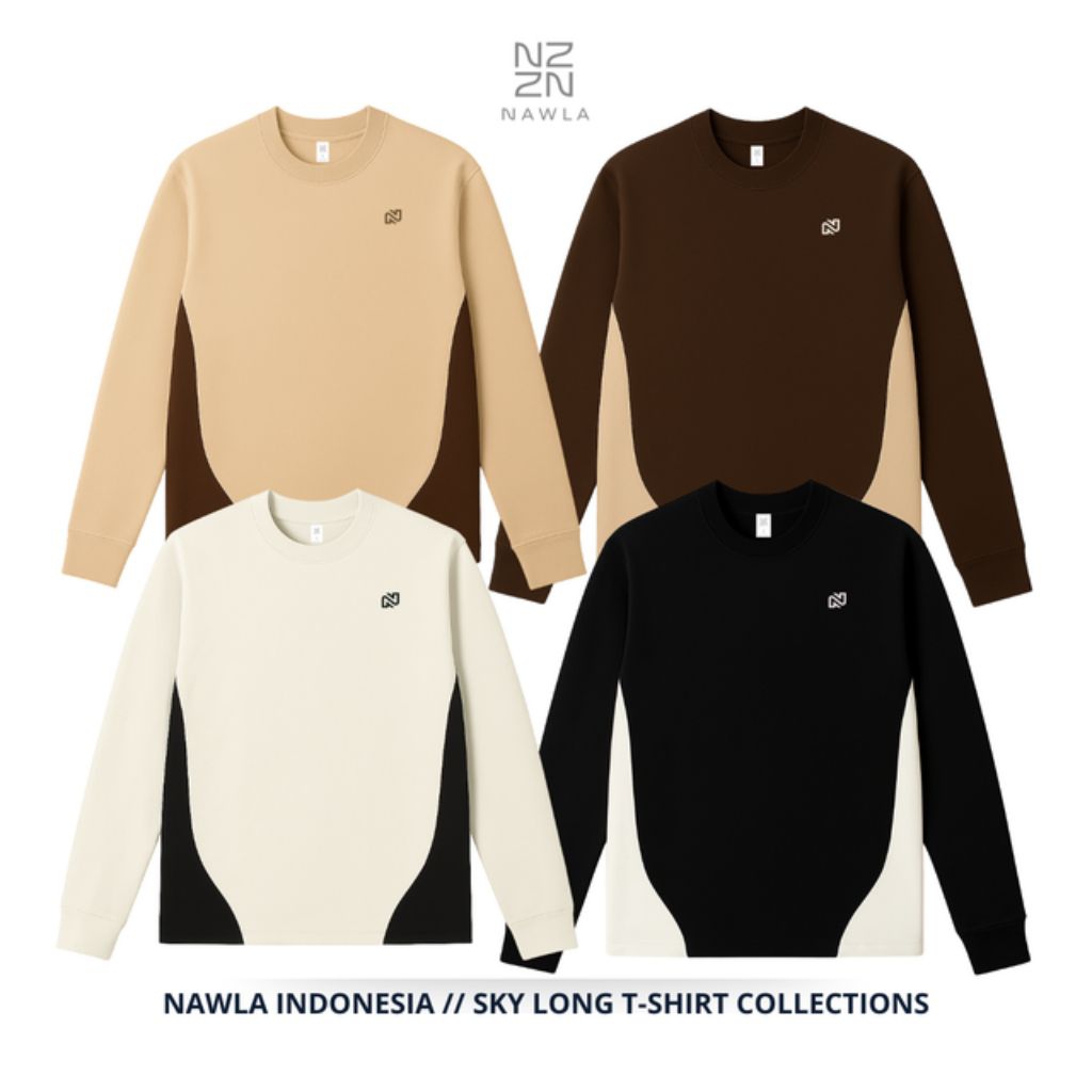 Kaos Twotone Tee Lengan Panjang