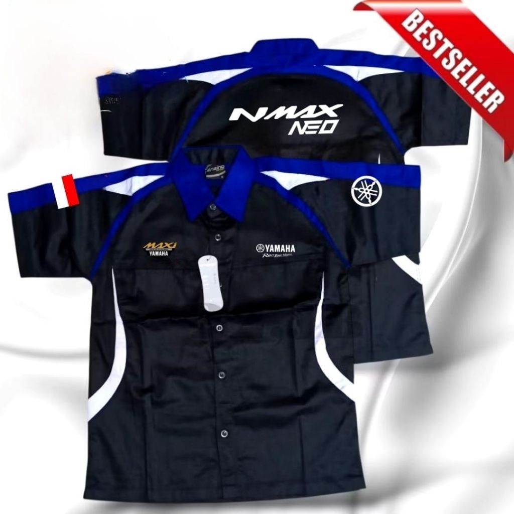 Terbaru kemeja NMAX Neo baju NMAX Neo seragam NMAX Neo pdh NMAX Neo baju Yamaha NMAX kemeja Yamaha N