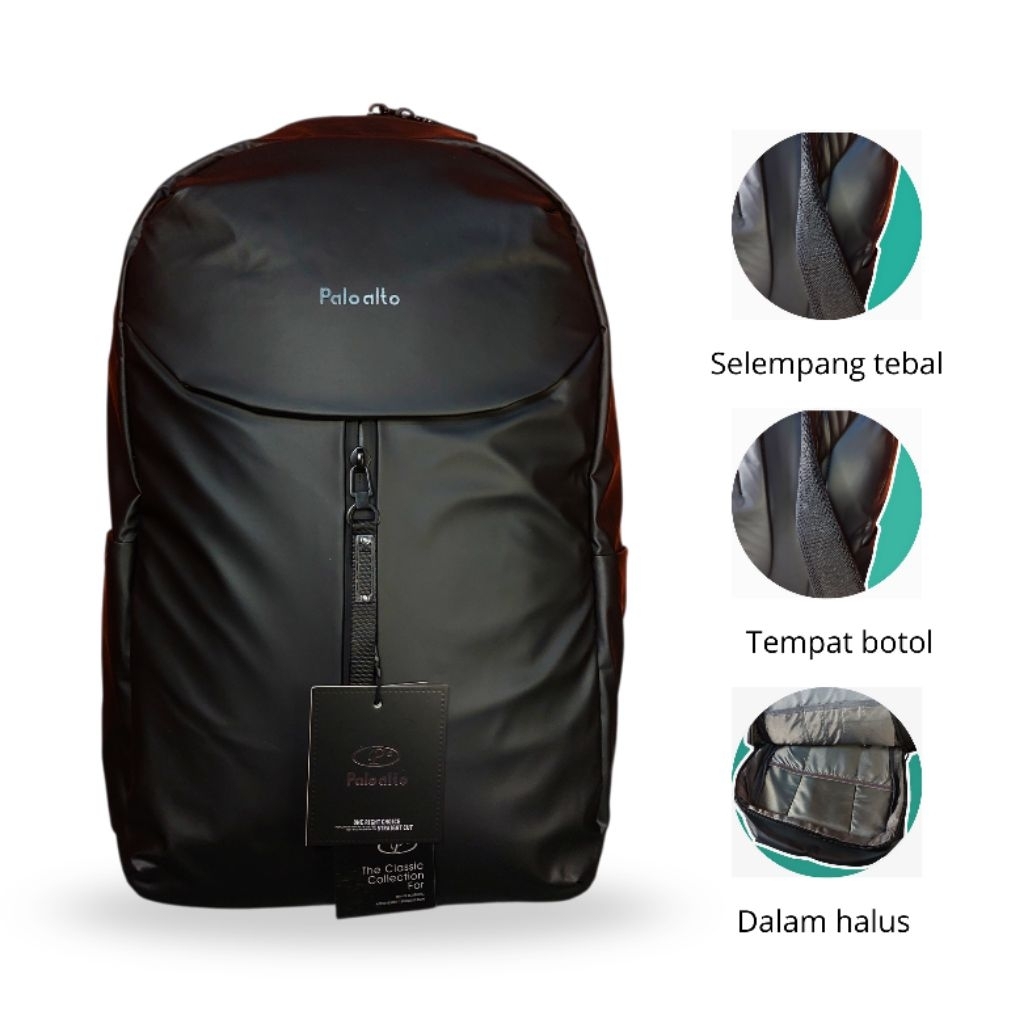 Tas Punggung Palo Alto, Tas Ransel Backpack Sekolah Kerja Laki-laki Perempuan Original 100% Pria Wan