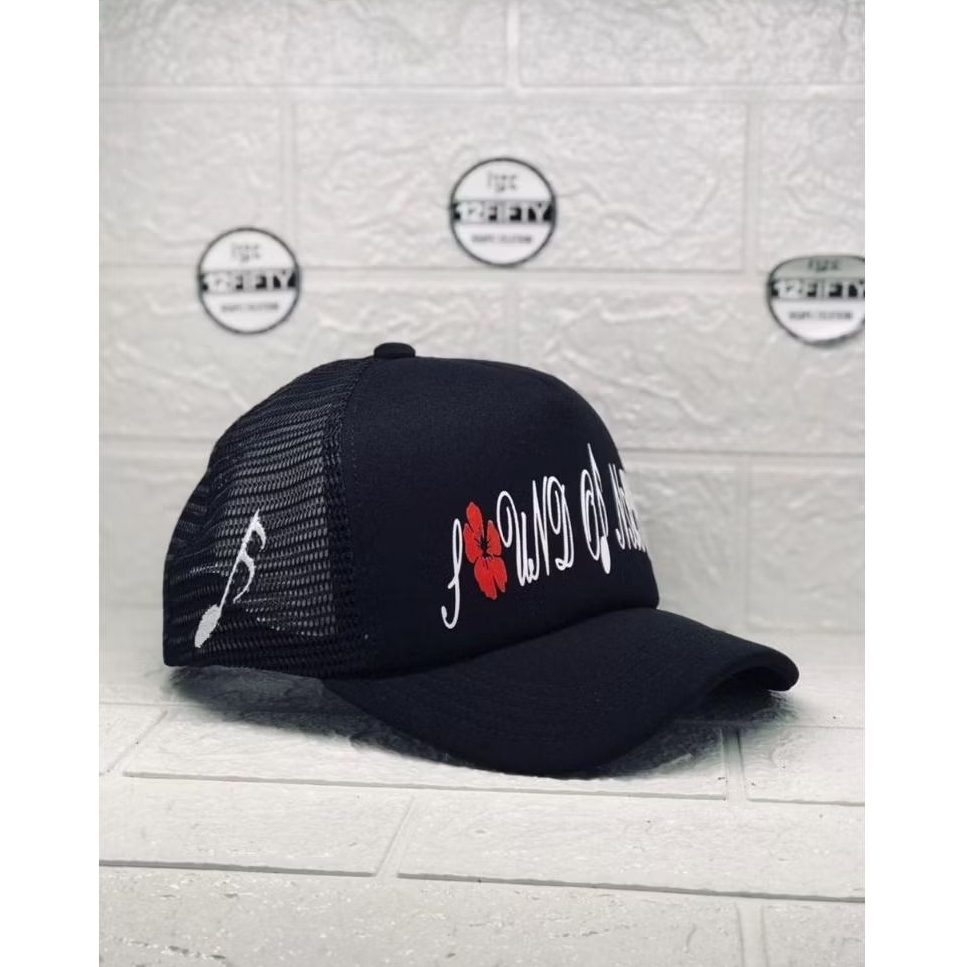 Topi jaring trucker hat original visor pendek