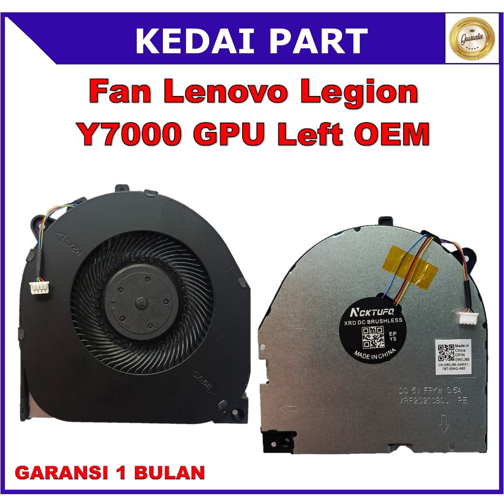 Fan Lenovo Legion Y7000 2019 GTX1660Ti Y540-15IRH GTX1050 Y540-15 GPU OEM