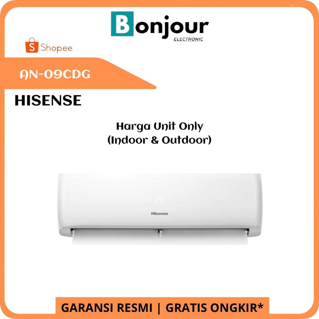 AC Split 1 PK Hisense AN-09CDG AC Standar 1 PK Hisense AN 09 CDG AN09
