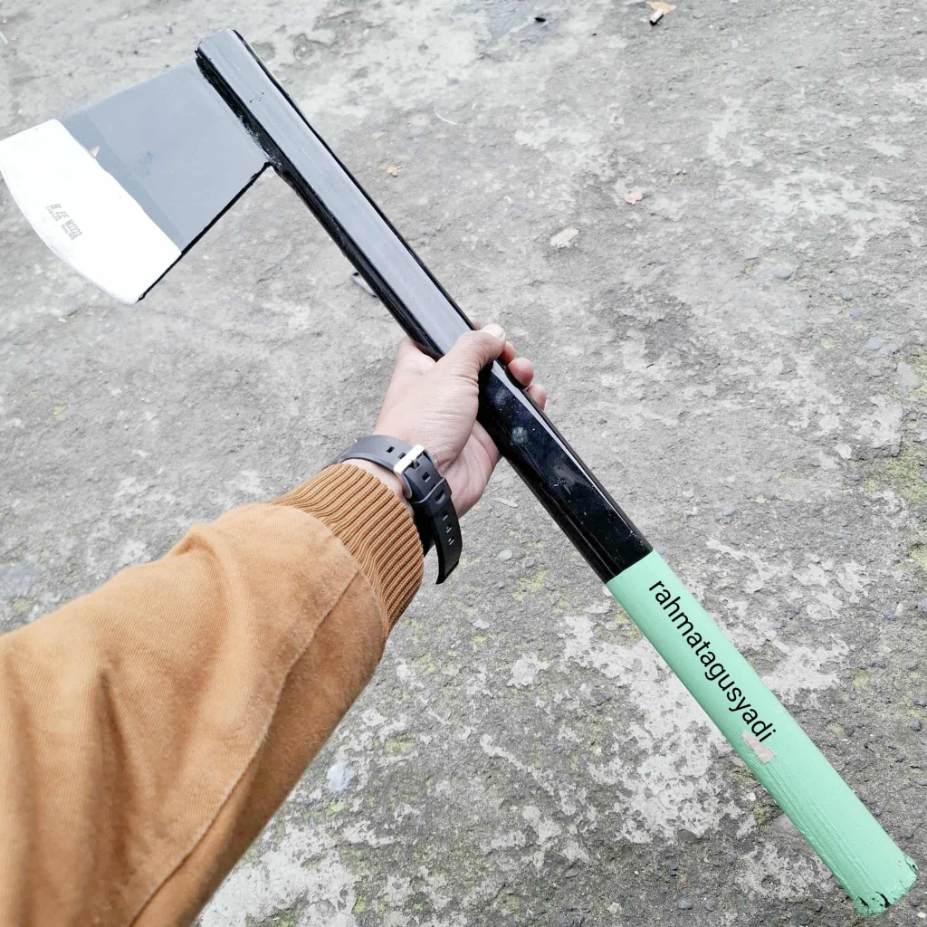 Kampak Samlee 5 Inch 60cm | Kapak Sawit Original | Kampak Panen Buah Sawit Tangkai Baja Kuat Anti Ka