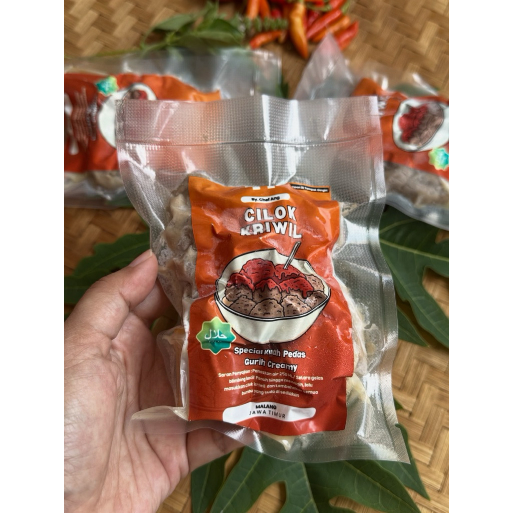Cilok kriwil Kuah Pedas Creamy