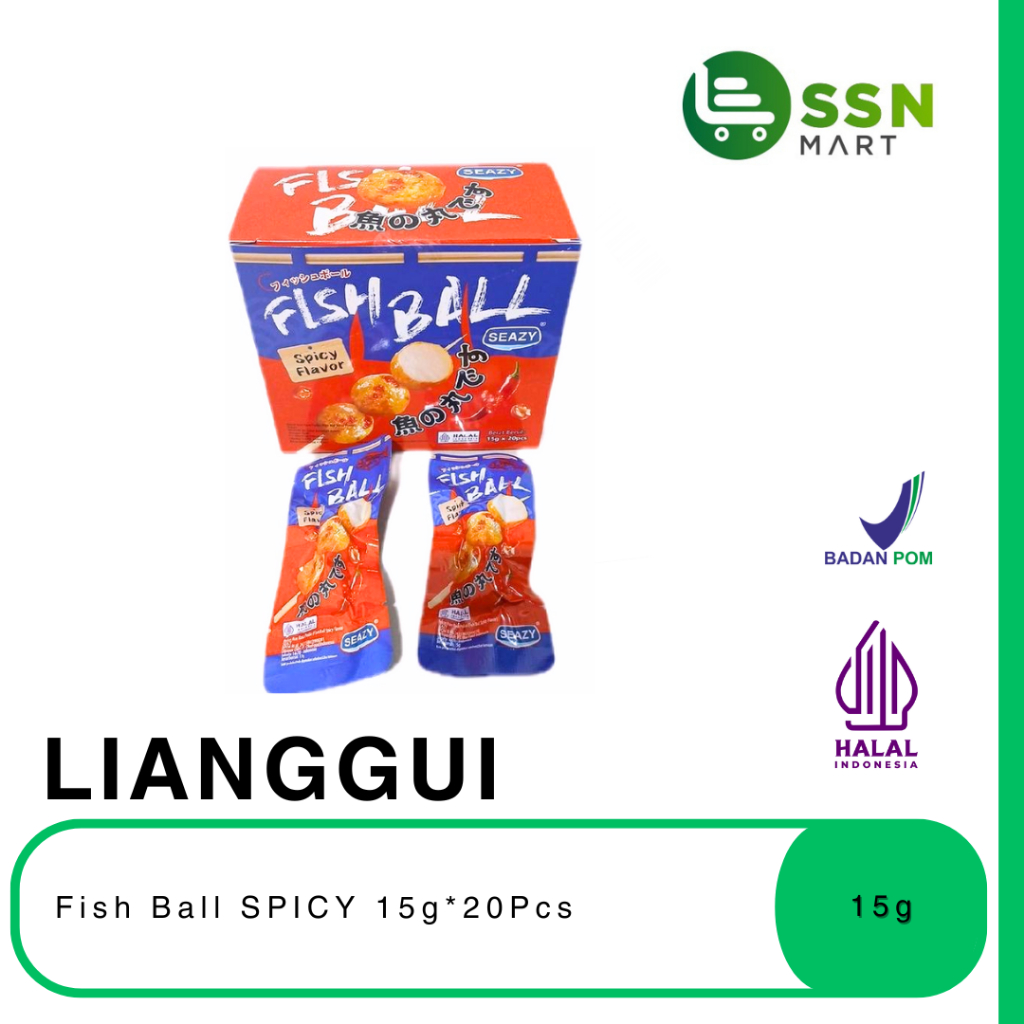 SSNMart Lianggui Fish Ball SPICY 15g*20Pcs