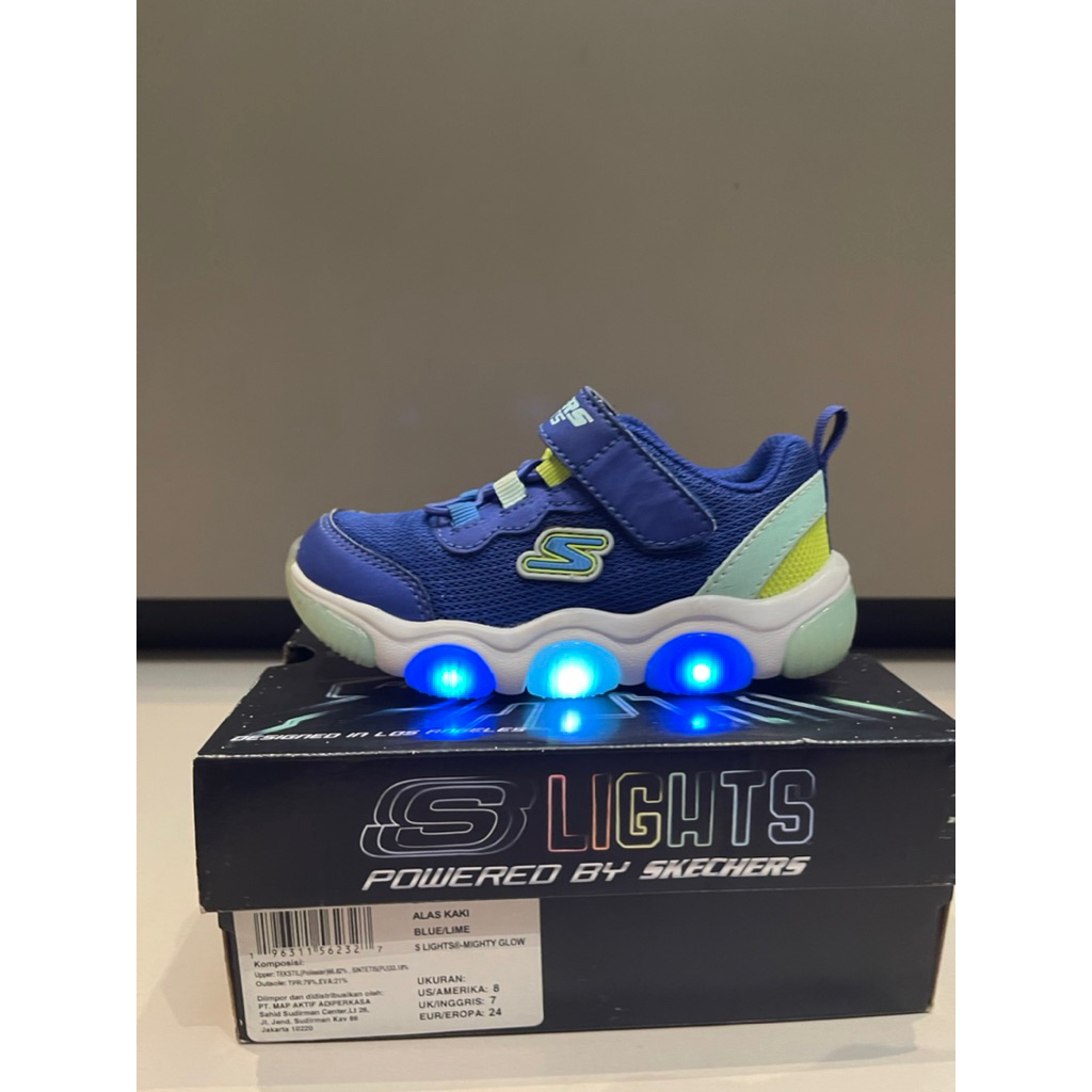 Skechers S light Mighty Glow Boy’s Shoe - Sepatu Anak Laki Skechers