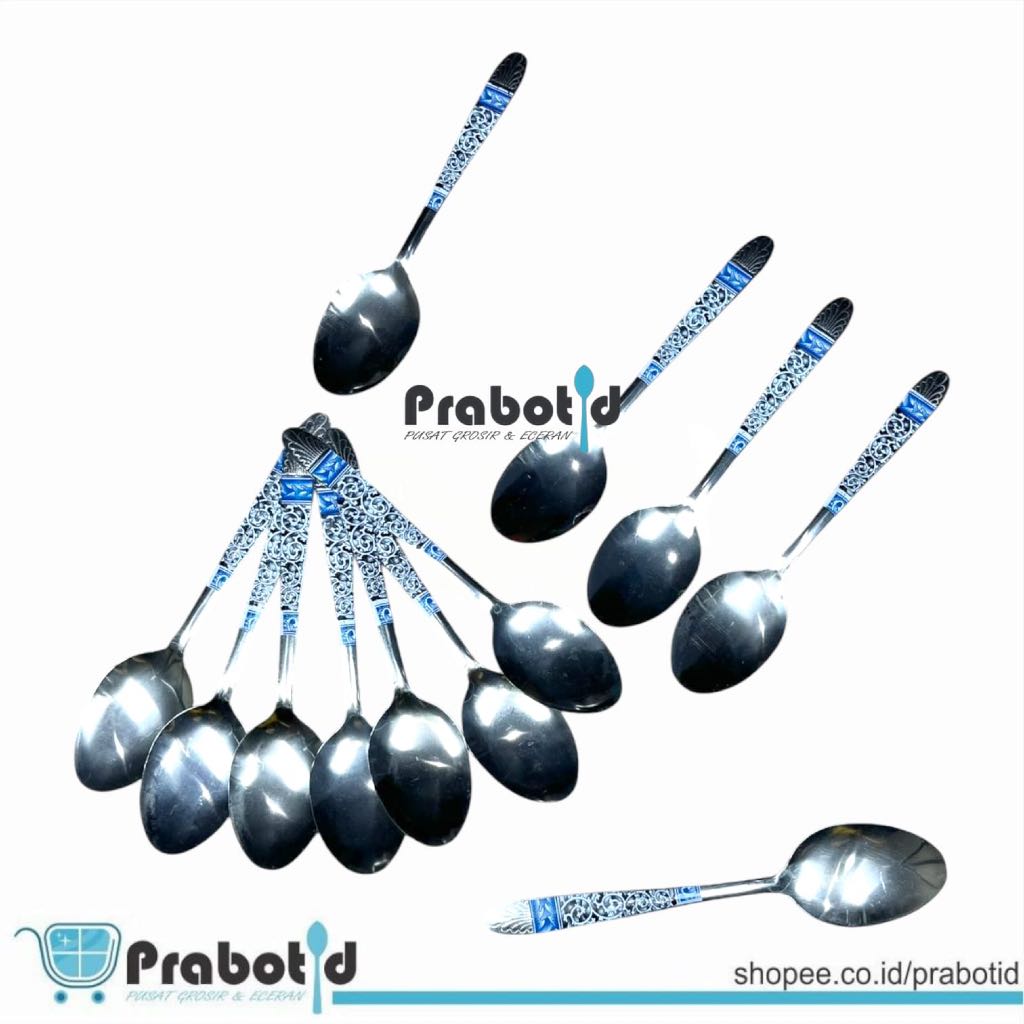 PRABOTID SENDOK GARPU LUSINAN STAINLESS STEEL BATIK / 1 LUSIN SENDOK GARPU MAKAN  STAINLESS