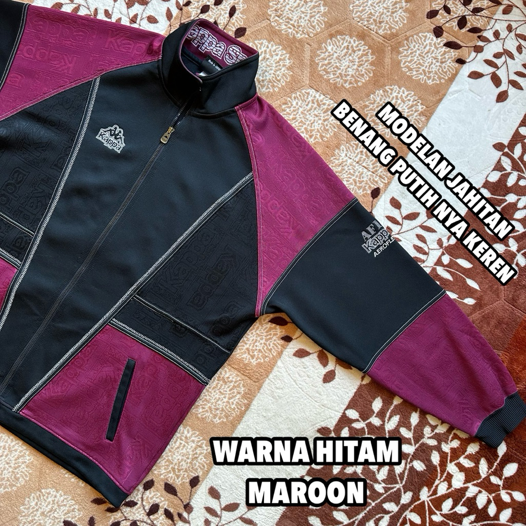 KAPPA Aeroflex - Tracktop (Black & Maroon) XL/XXL