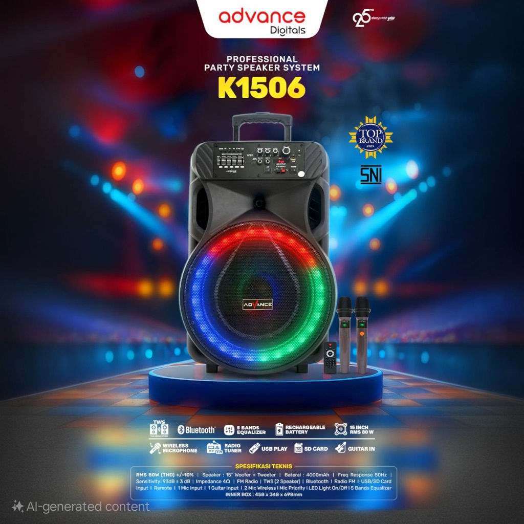 Advance Portable Speaker Profesional K1506