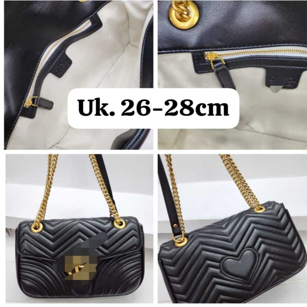 Tas Selempang GG Marmont Uk26-28 cm_ Velvet Bag House [GM-1]