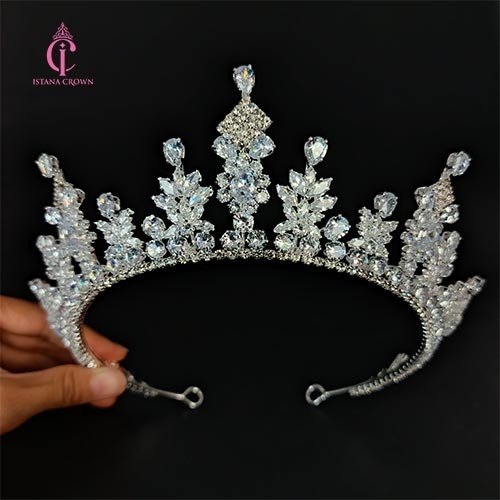 Gisella zircon crown  - Mahkota Pengantin zircon Viral - Aurel Crown
