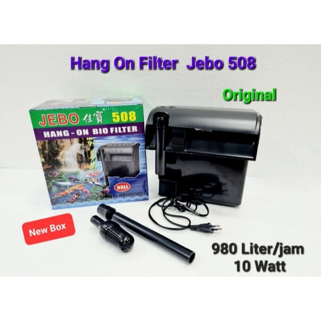 JEBO 508 Hang On Filter / Filter gantung Akuarium