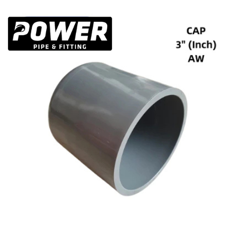 DOP Pipa 3" Inch POWER Dop Polos Tutup Pipa Pvc Paralon 3 Inchi