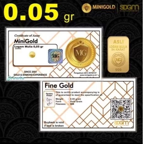 LOGAM MULIA MINI GOLD 0.05 GRAM