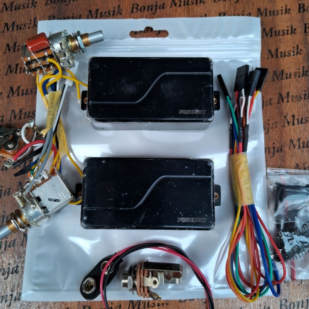 Fishman Fluence Modern Humbucker Pickup Set in Black 6 String  fishman Active