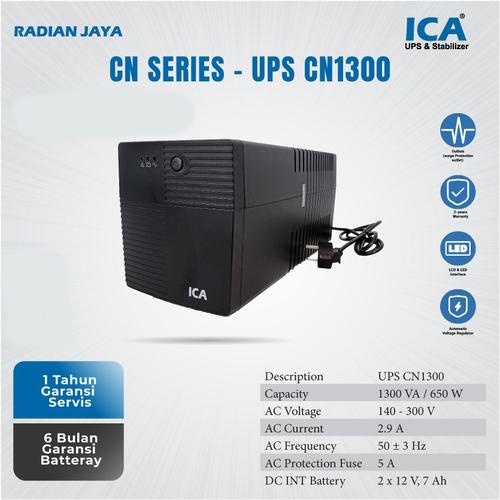 UPS ICA type CN 1300, 1300 VA - CN1300 - 650 watt - 650watt LINE INTERACTIVE