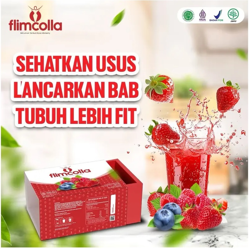 Flimcolla Fiber Drink Diet Langsing Sehat