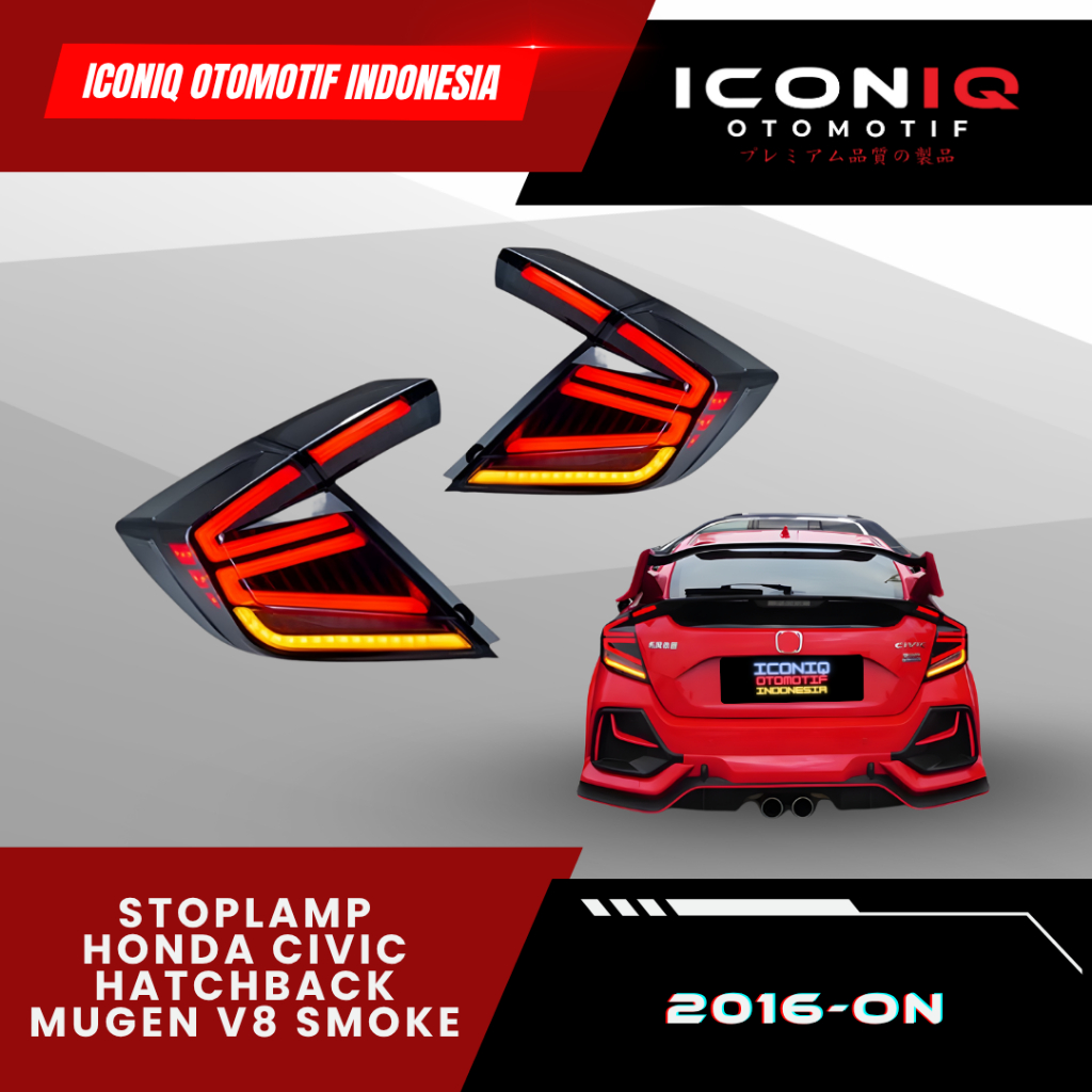 STOPLAMP CIVIC HATCHBACK MUGEN V8 SMOKE