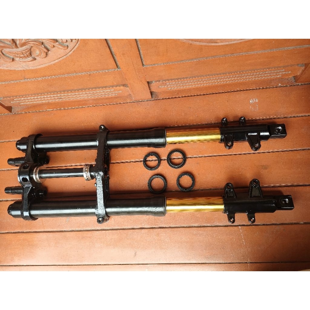 shock depan Vixion Byson RX king USD upside-down