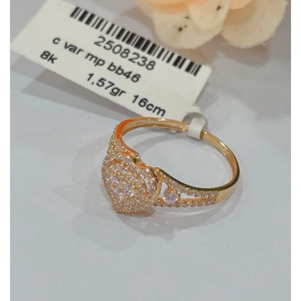 cincin love emas kadar 8k/375%