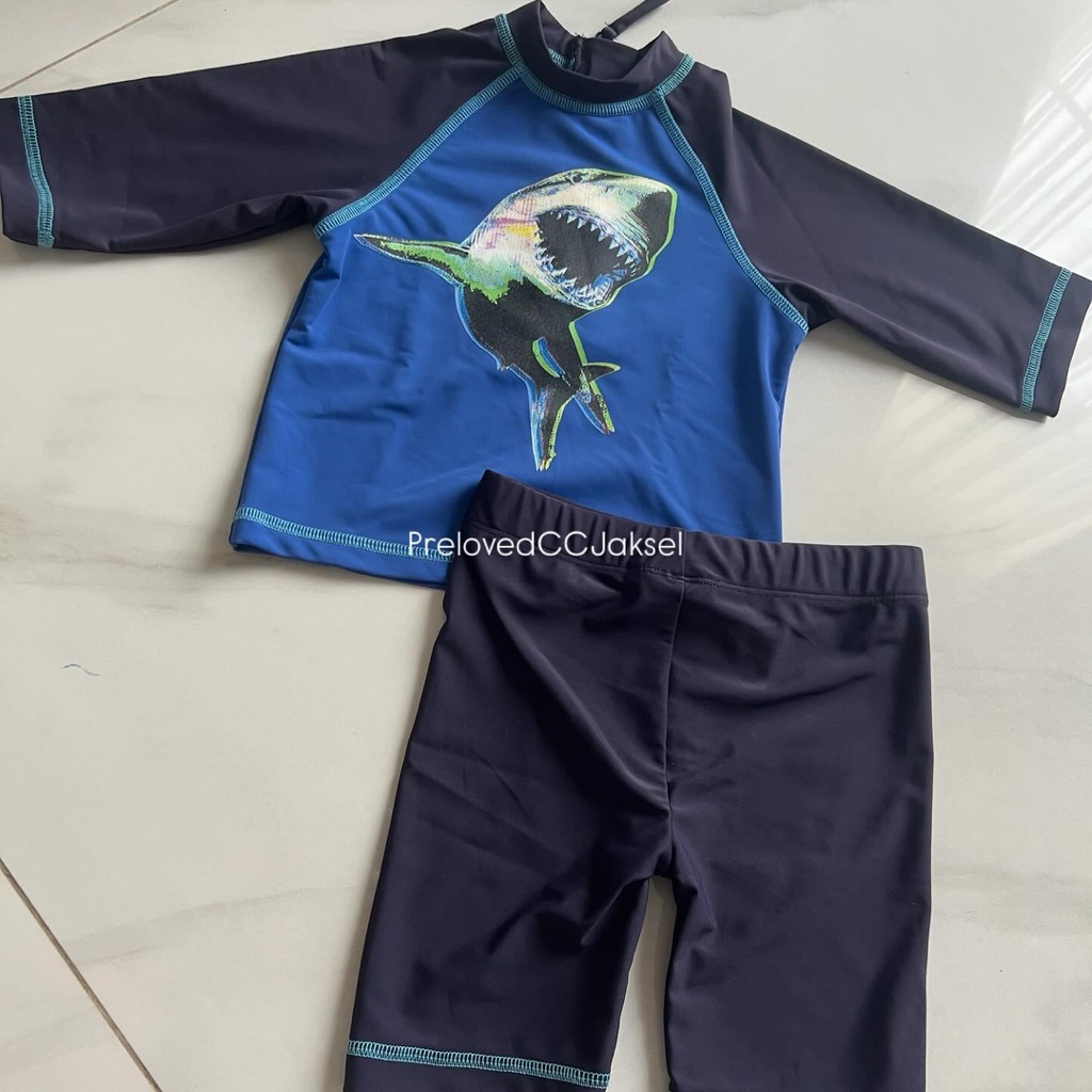 [PrelovedCCJaksel] - (preloved) Mothercare. 1,5-2y. baju renang oneset hiu