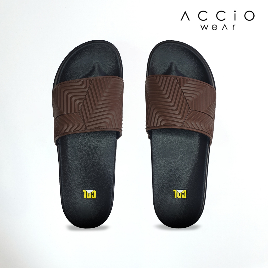 Sandal Selop Karet Pria Murah Barnett Colorado Jordan - Brown