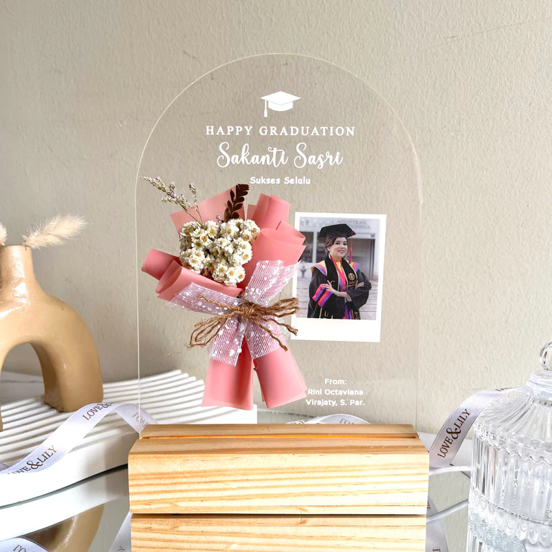 GRADUATION GIFT - Lampu Plakat Akrilik Custom Hadiah Kado Wisuda | Hampers Wisuda