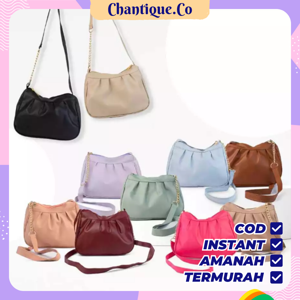 Tas Ivana Wanita Bag Selempang Slingbag Rantai Premium Berkualitas Korea