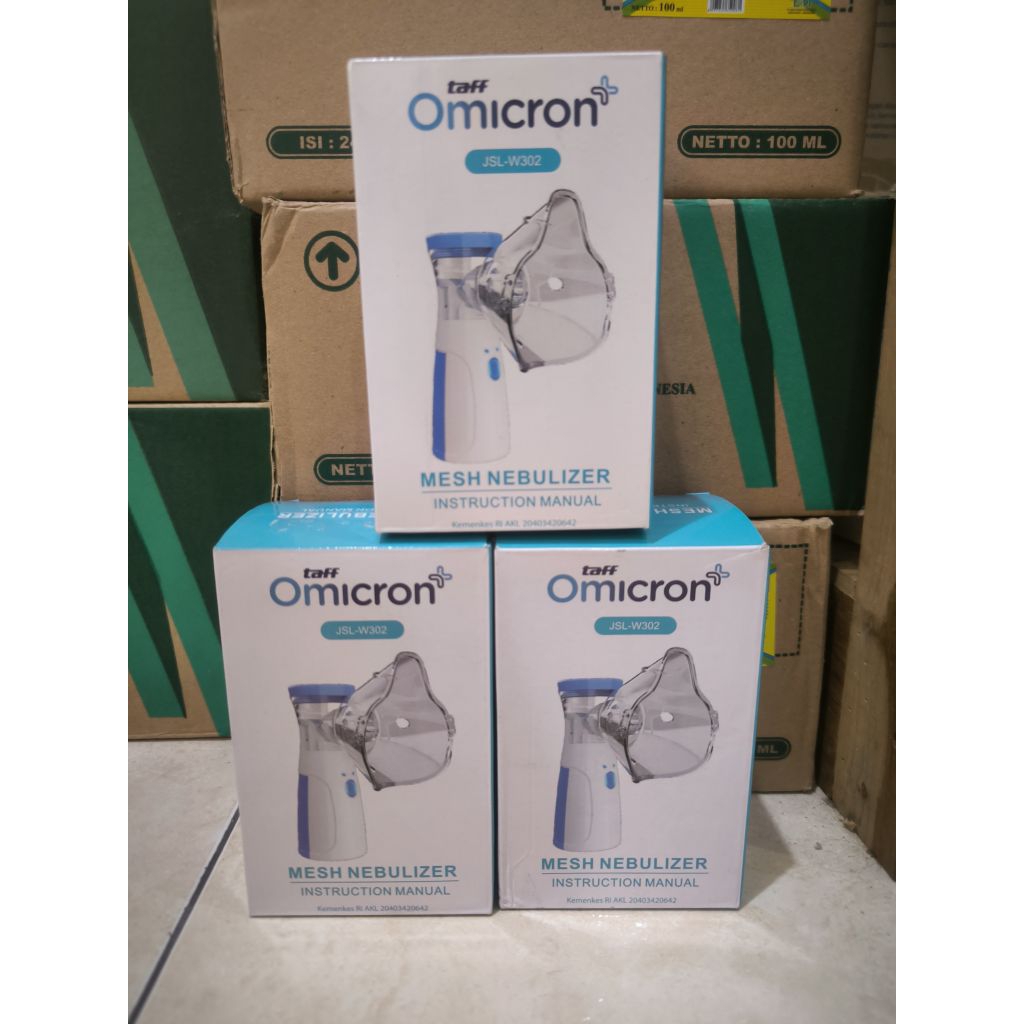 Nebulizer Portable Omicron / Mesh Nebulizer Portable / Alat Bantu Pernafasan