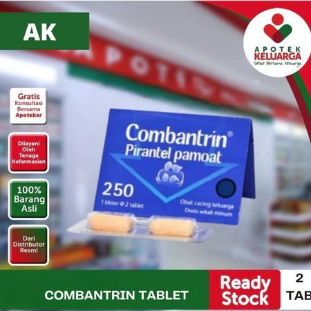 COMBANTRIN OBAT CACING SIRUP DAN TABLET DEWASA #MENGATASI BERBAGAI INFEKSI CACING PADA ANAK DAN DEWA