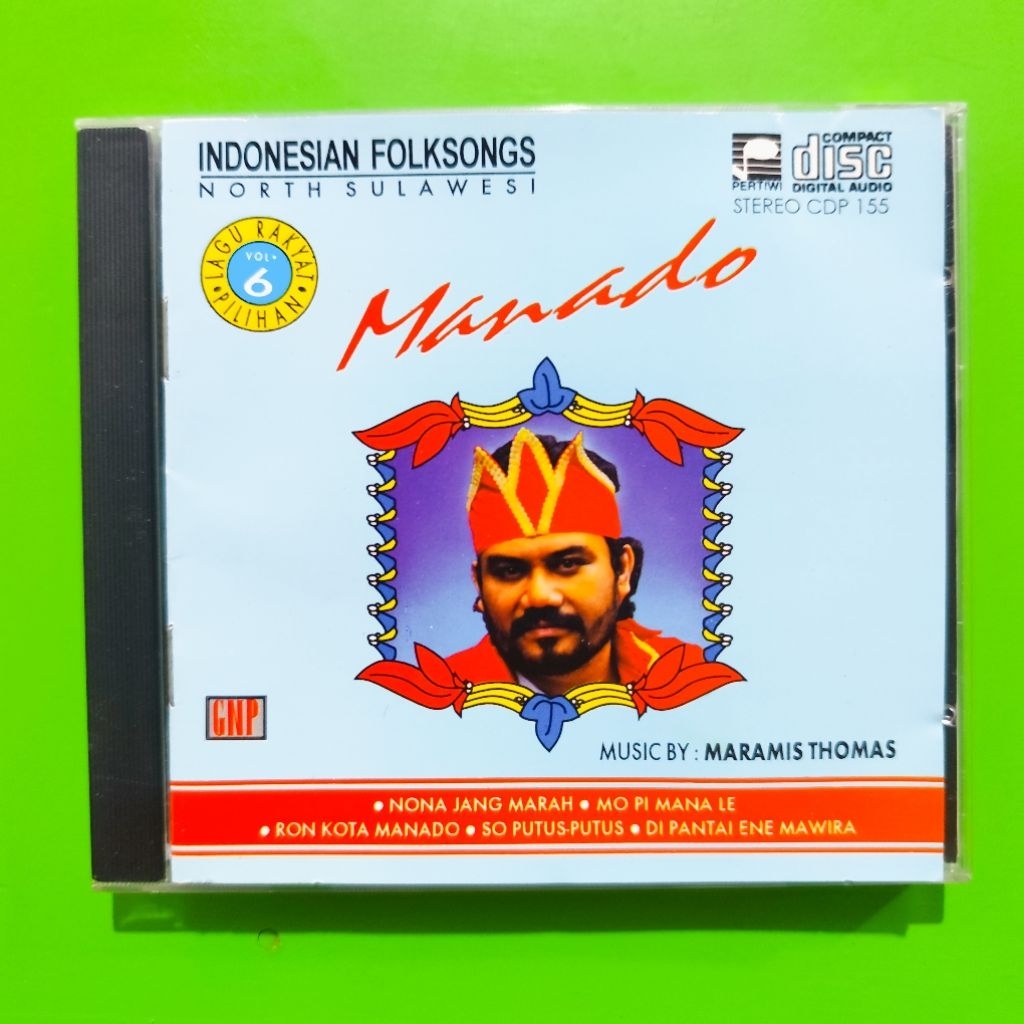 CD Original INDONESIA FOLKSONGS 6 Lagu Rakyat Manado