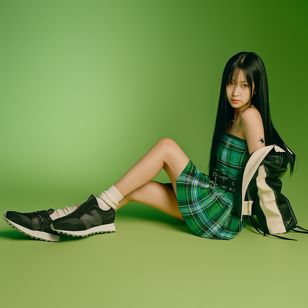 Sepatu Wanita New Balance Wmns 327 Zipper Black White Original