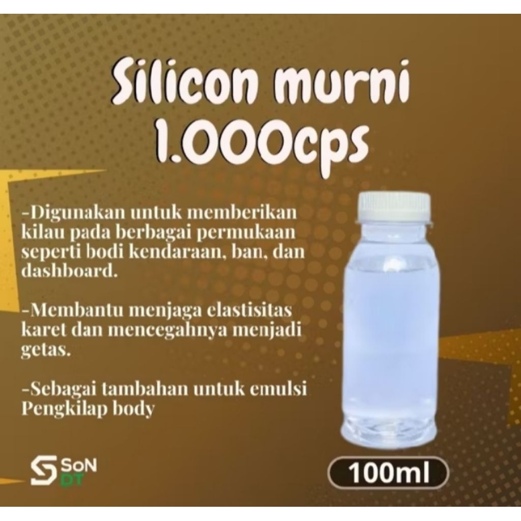 Silicon oil murni 1000cps isi 100ml.