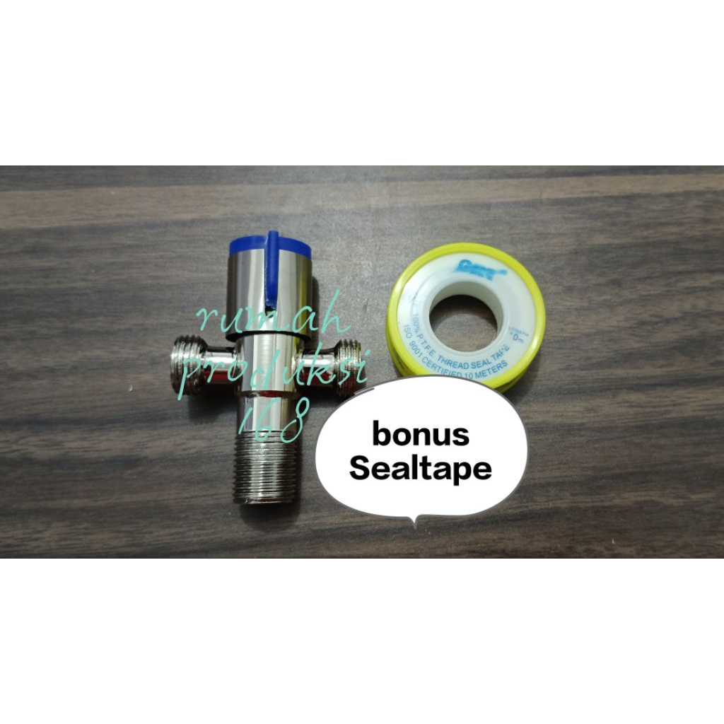 stop kran 1/2in double stopkran T 1/2in stainless closet bidet shower toilet