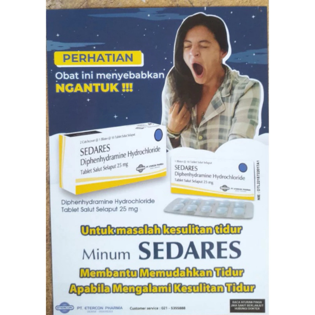 Sedares Obat Tidur (Jaminan Produk Asli)