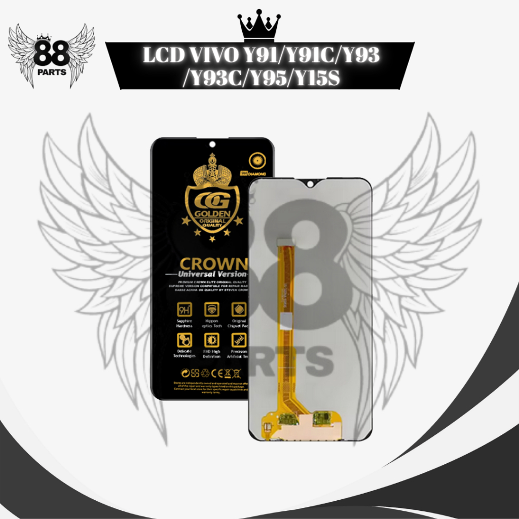 LCD VIVO Y91 / Y91C  / Y91i /  Y93 / Y93C / Y95 / Y1S / 1820 TOUCHSCREEN FULLSET COMPLETE ORIGINAL L