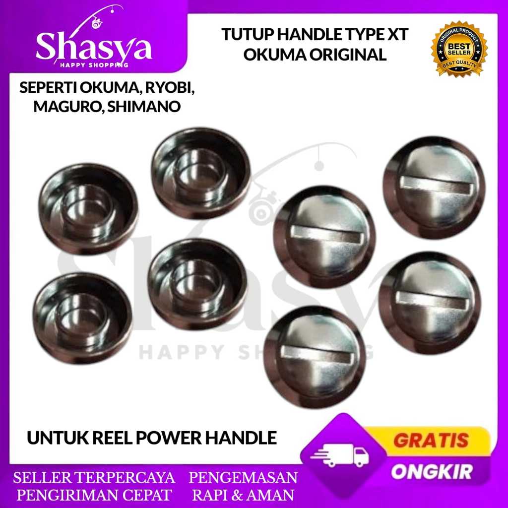 Tutup handel saja type XT okuma ORI untuk reel power handle seperti okuma, ryobi, maguro, shimano