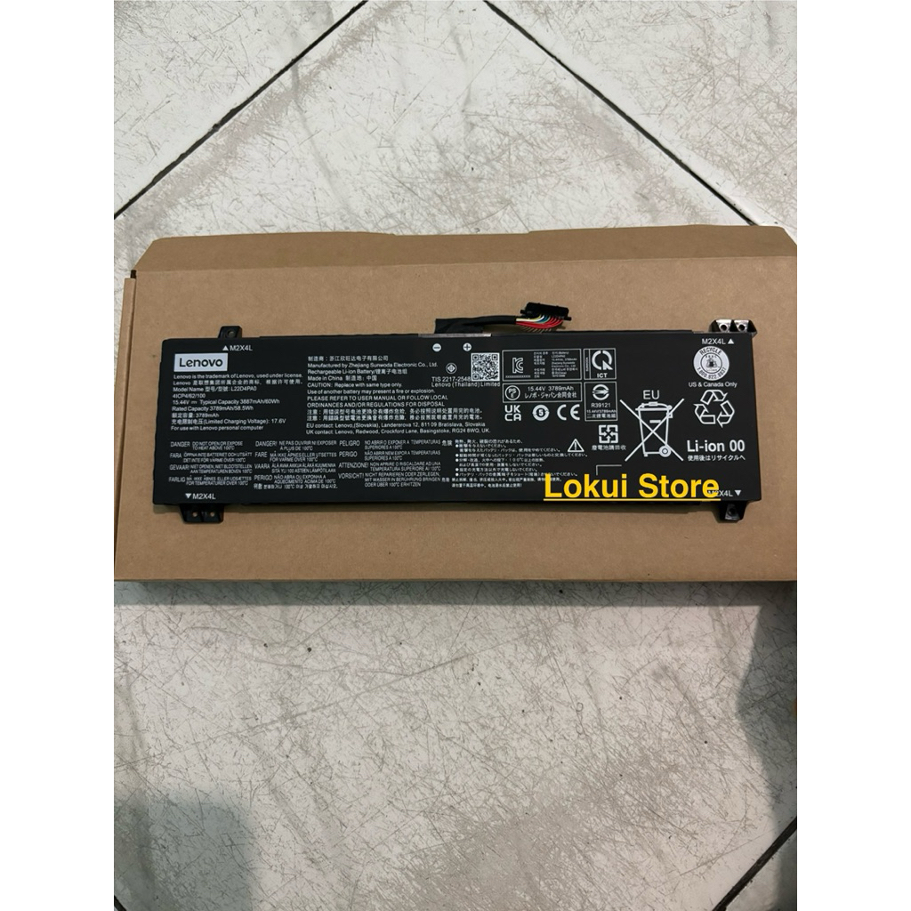 Baterai lenovo LOQ 15IRH8-82XV00DHSP 15APH8 L22M4PA0 L22B4PA0 L22X4PA0 L22D4PA0