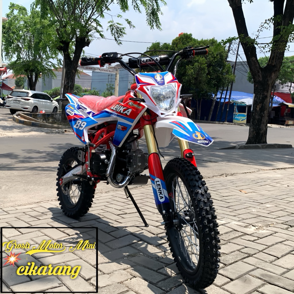 MOTOR MINI TRAIL 125CC LENKA 89L MANUAL KOPLING RING 17/14 MESIN 4TAK