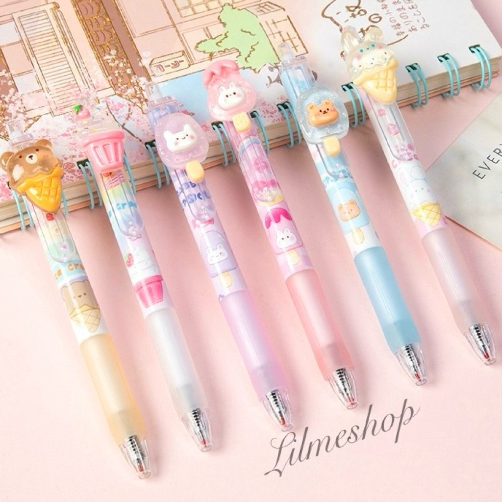 Gel Pen Lucu Ice Cream Series / Alat Tulis Anak Kawaii