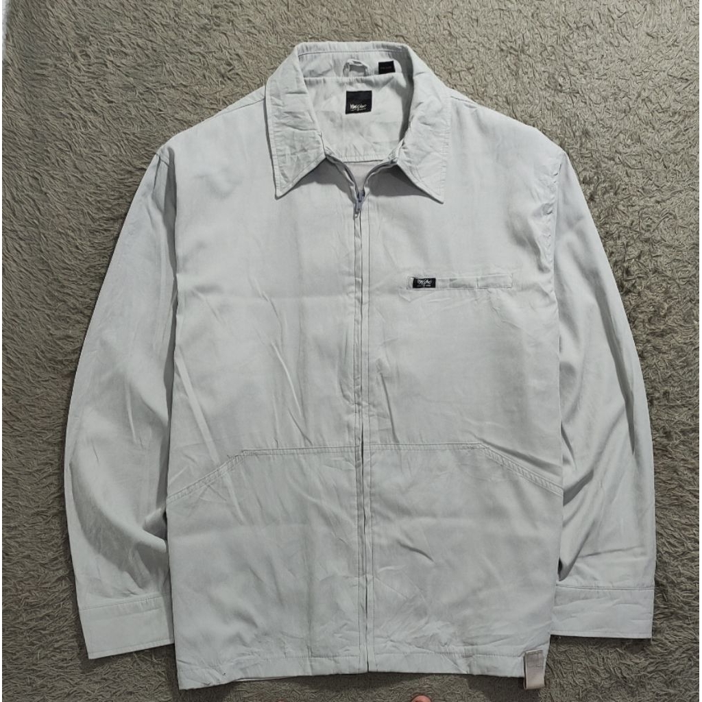 mossimo work jacket suede grey