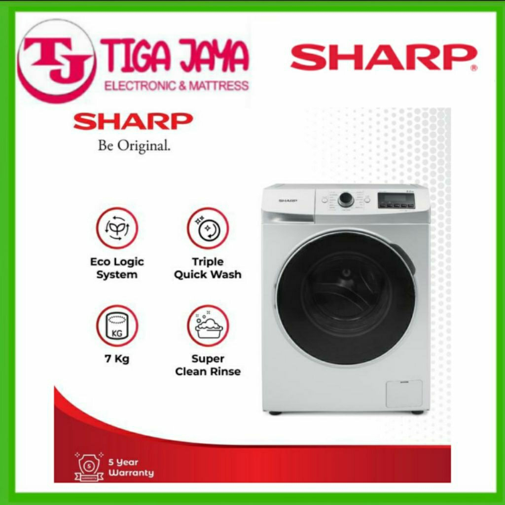SHARP ES-FL1073W MESIN CUCI FRONT LOADING 7 KG/FL1073W