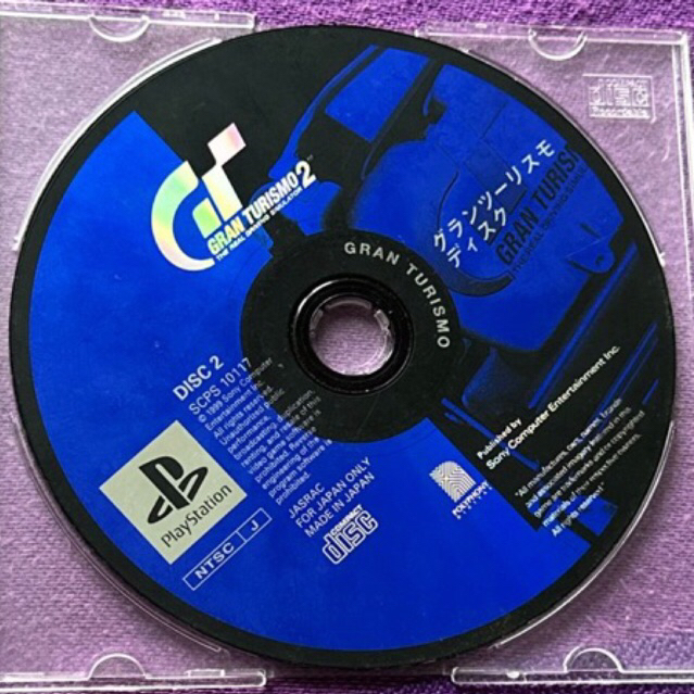 kaset ps1 original japan gran turismo 2 disc 2