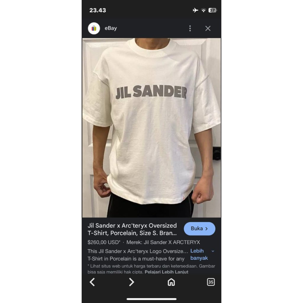 tshirt jil sander x arcteryx