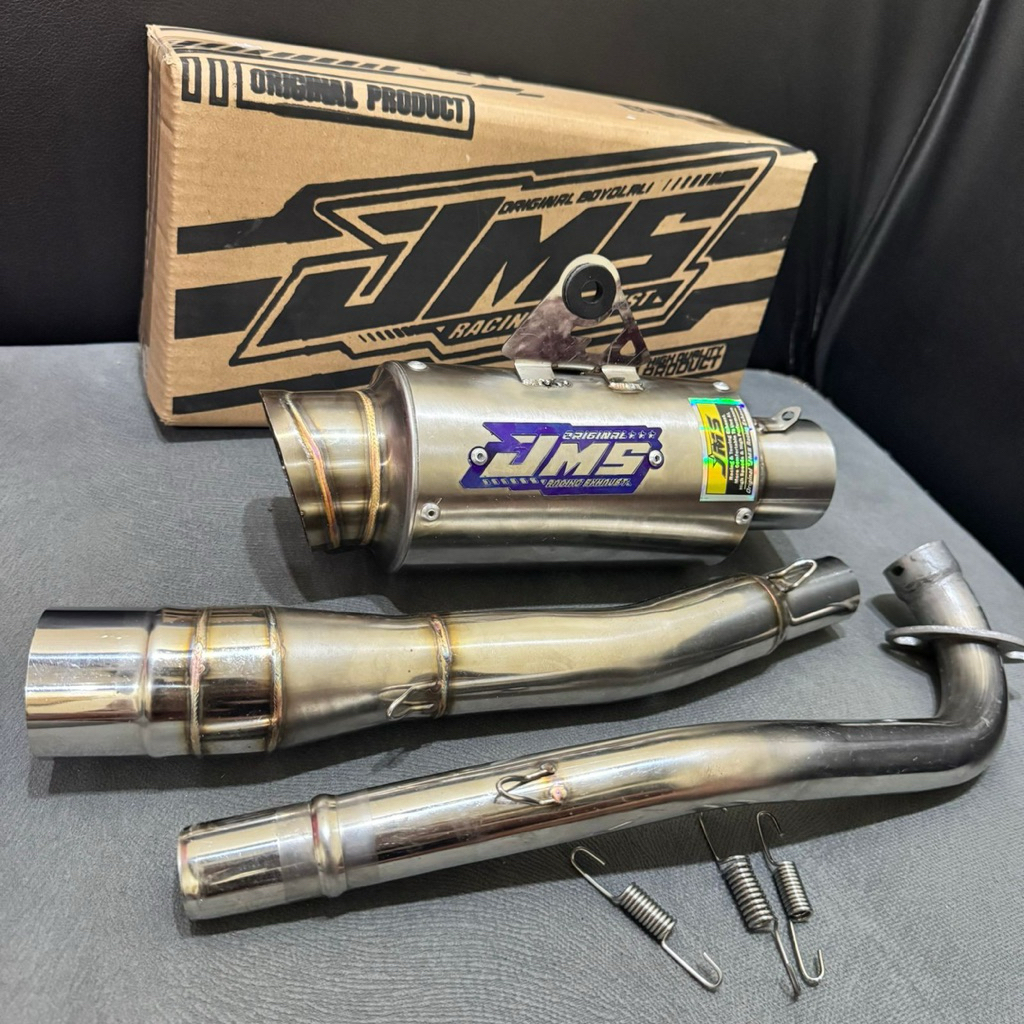 KNALPOT JMS ORIGINAL TYPE PEODEK BUAT ALL MOTOR BEBEK FREE BOX DAN CLD CP3